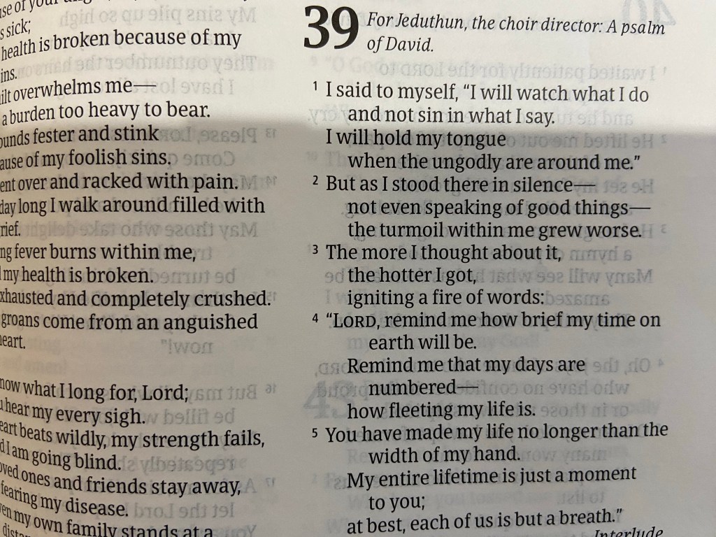 *Psalm 39